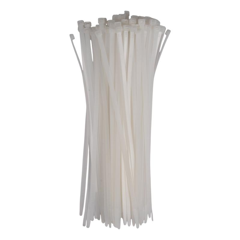 Хомут кабельный (стяжка) PCT 7.6х350-100WH 7.6х350 PA6.6 бел. (уп.100шт) JazzWay 5054219 в интернет-магазине Рэмкабель