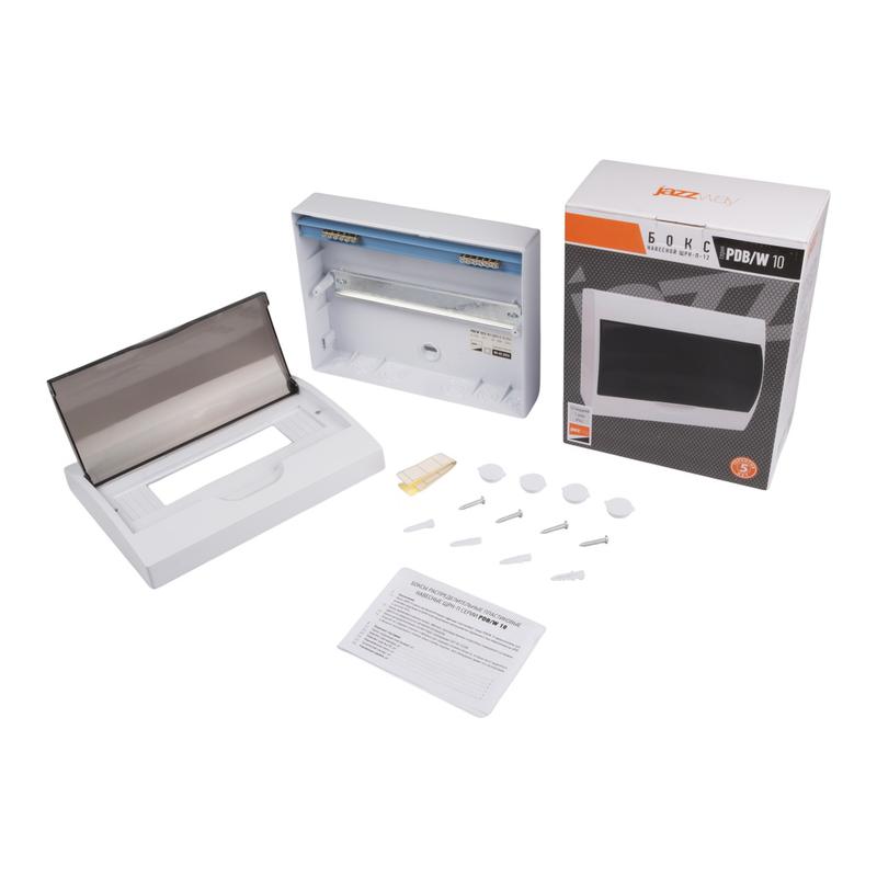Бокс модульный накладной PDB/W 1012 WH (ЩРН-П-12) IP41 пластик. Pro JazzWay 5071674 в интернет-магазине Рэмкабель