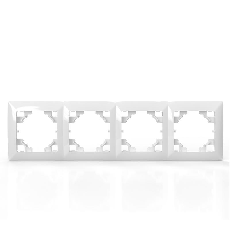 Рамка 4-м AVA бел. TOKOV ELECTRIC TKL-AV-RM4-C01 в интернет-магазине Рэмкабель