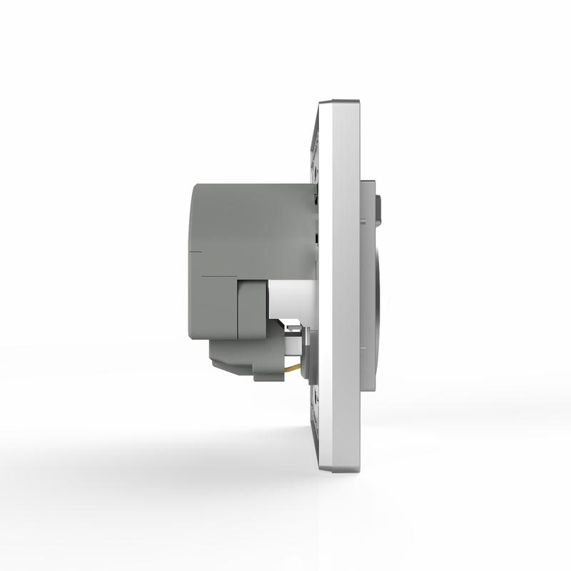 Розетка 1-м СП Pixel с заземл. с 2-мя заряд. устр. USB тип A+A механизм алюм. TOKOV ELECTRIC TKE-PX-R1U2A-C03 в интернет-магазине Рэмкабель