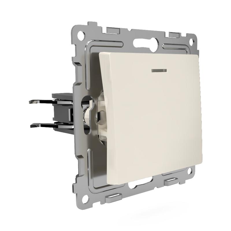 Выключатель 1-кл. СП Pixel 10А IP20 с индикатором механизм беж. TOKOV ELECTRIC TKE-PX-V1I-C02 в интернет-магазине Рэмкабель