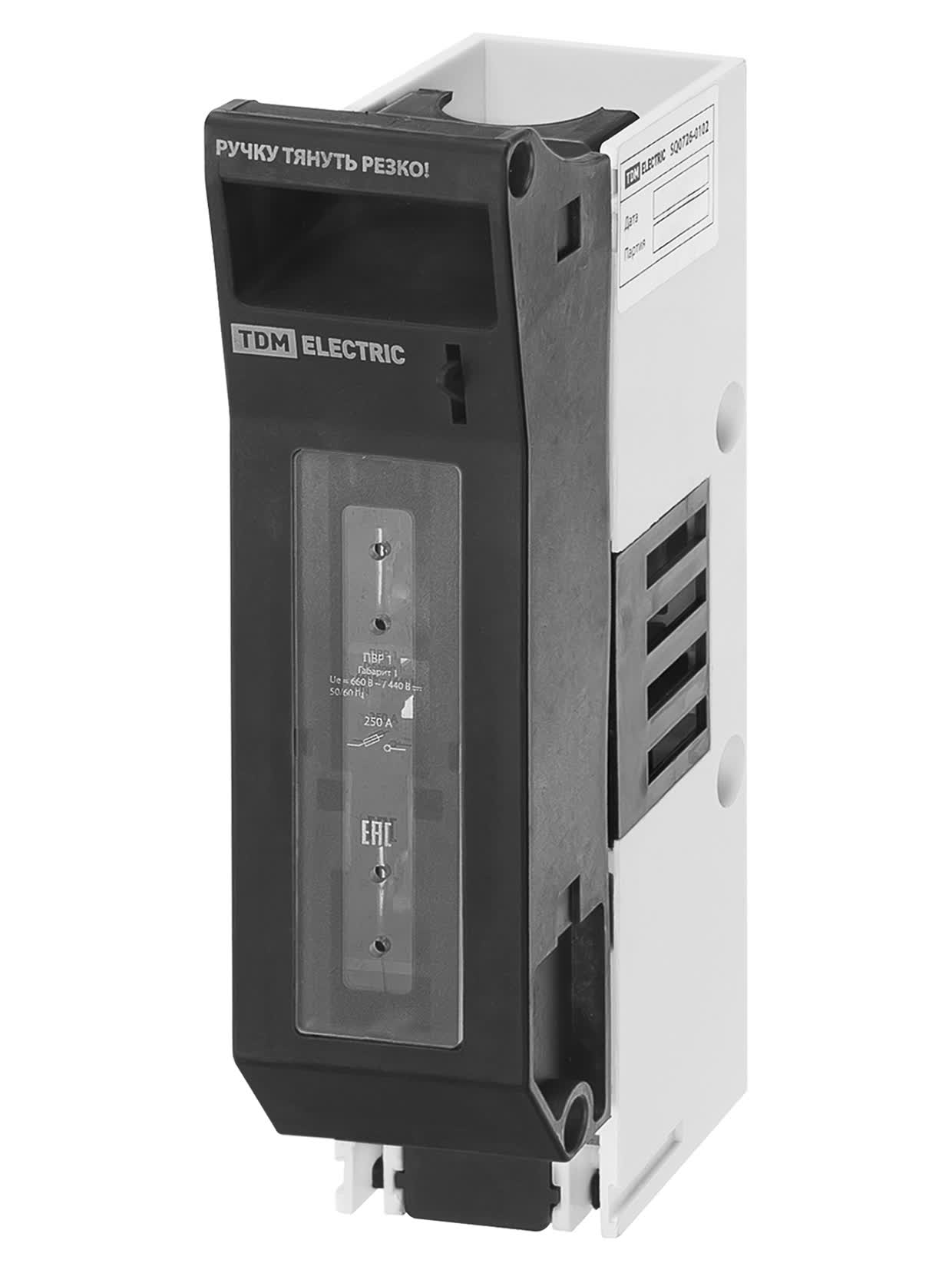 Выключатель-разъединитель с функцией защиты ПВР 1 1П 250 A TDM SQ0726-0102 в интернет-магазине Рэмкабель