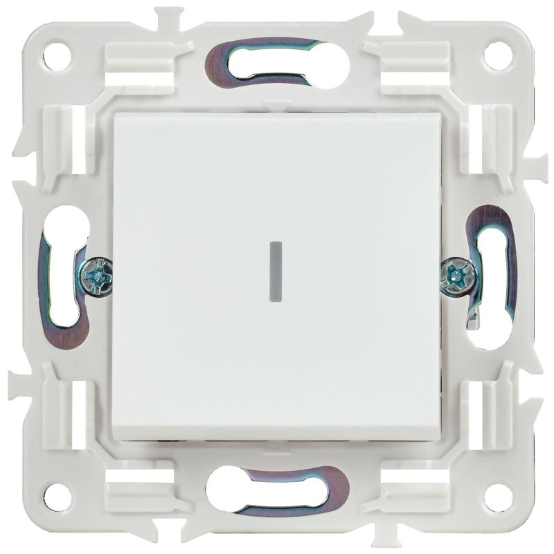 Выключатель проходной 1-кл. SKANDY 10А SK-V08W с индикацией арктич. бел. IEK SK-V12-1-10-K01 в интернет-магазине Рэмкабель
